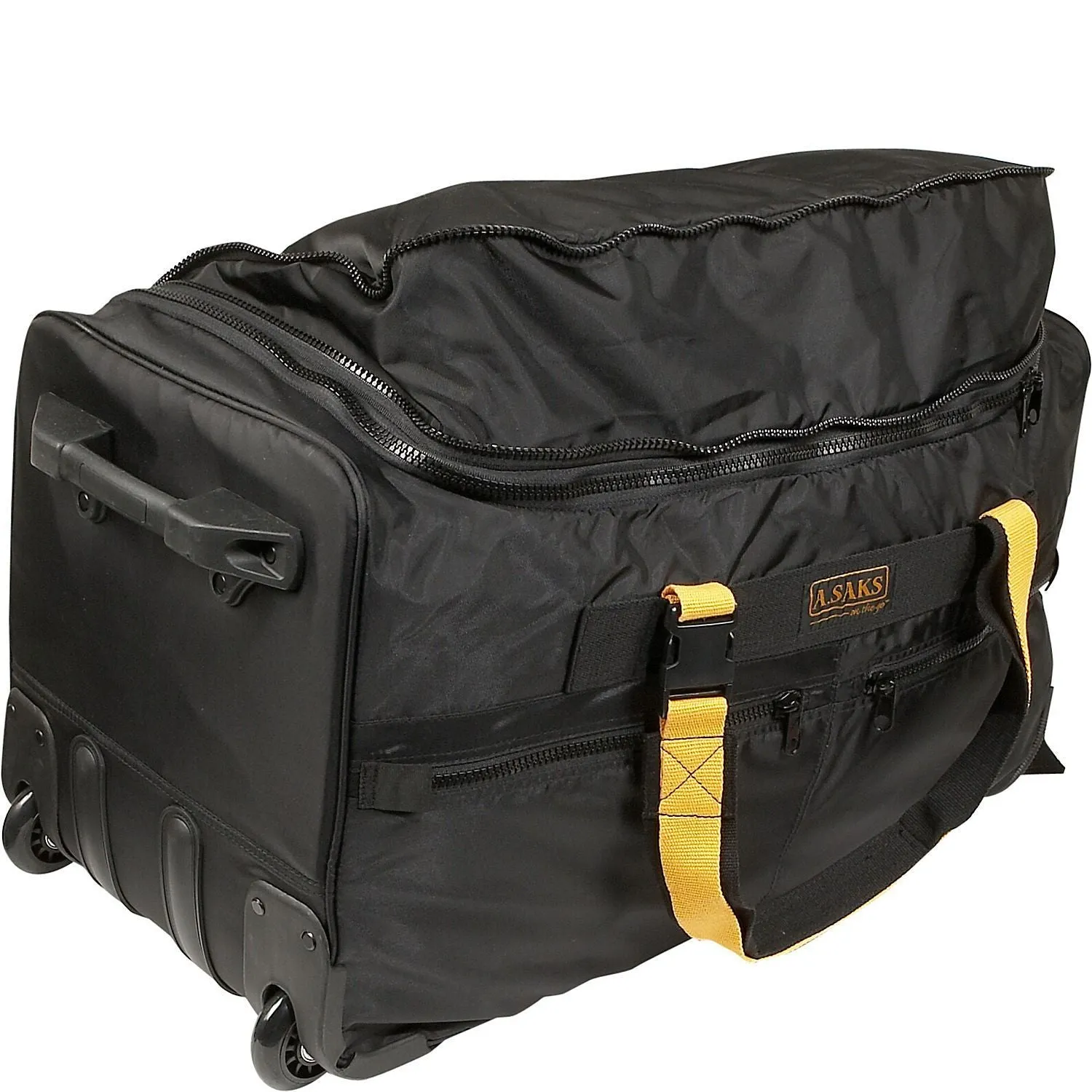 A. Saks 25In Expandable Rolling Trolley Duffel