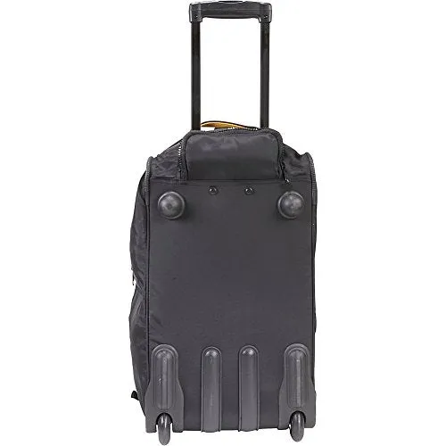 A. Saks Expandable 20 Rolling Trolley Duffel - Black
