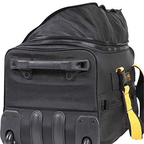A. Saks Expandable 20 Rolling Trolley Duffel - Black