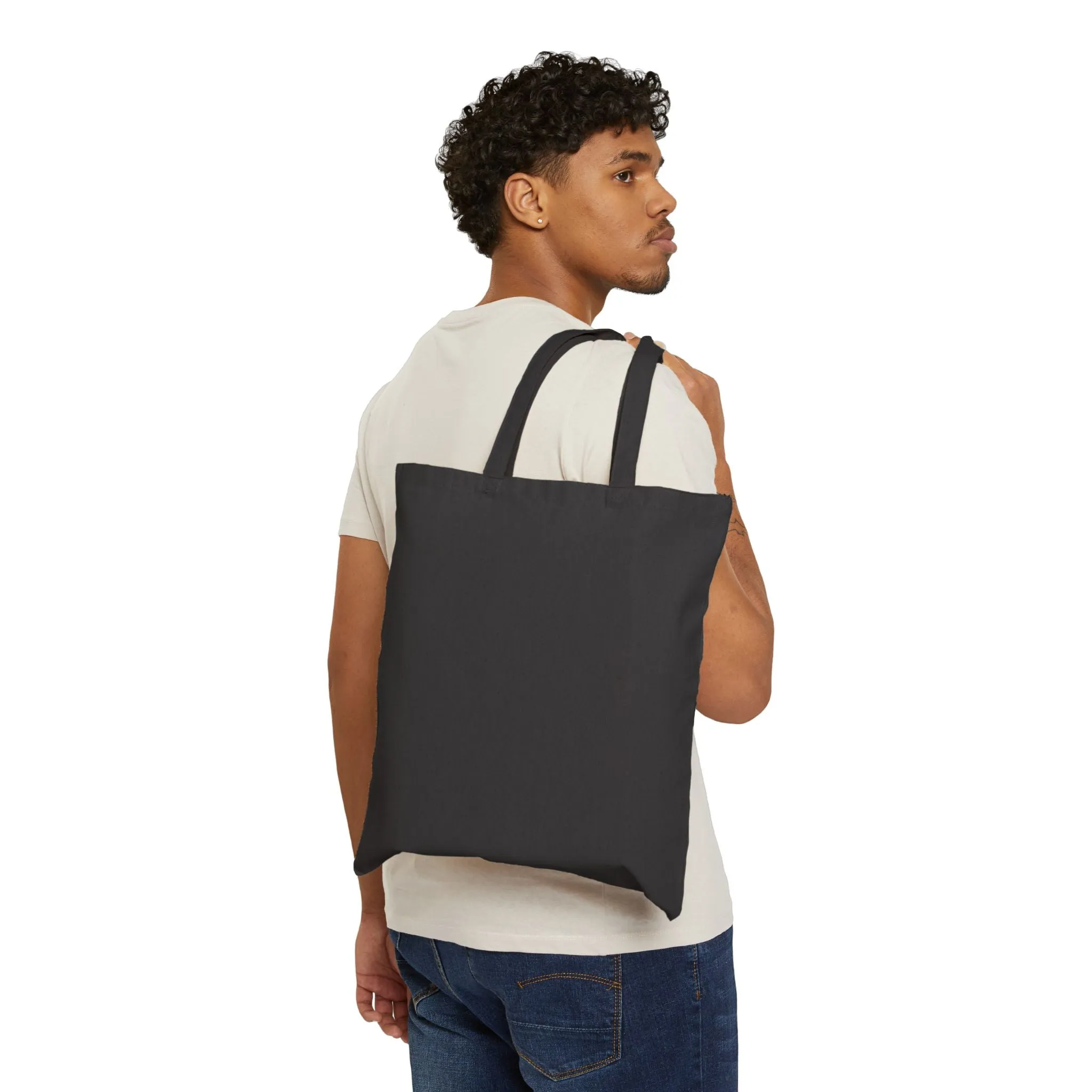 An abstract visual with a human theme Cotton Canvas Tote Bag