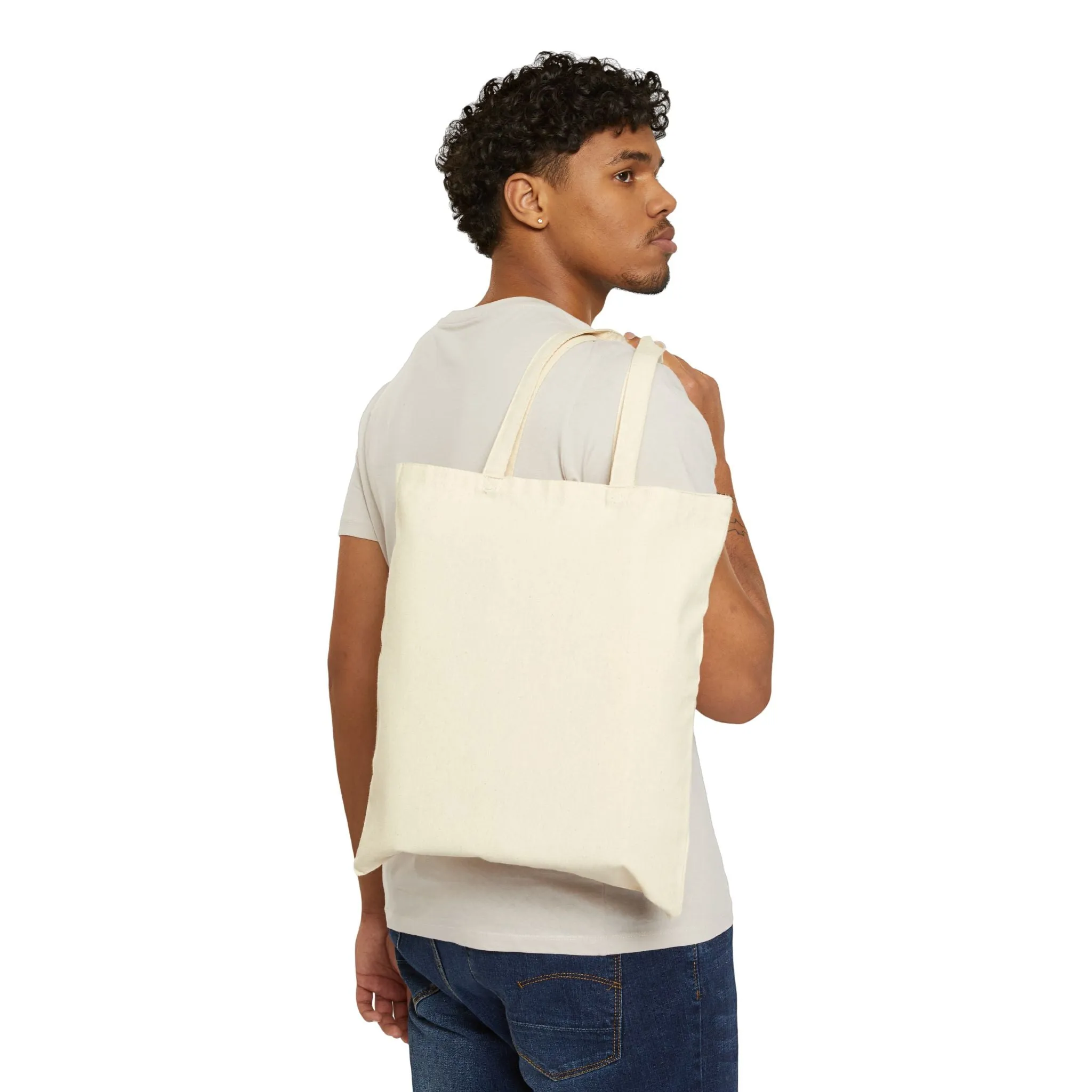 An abstract visual with a human theme Cotton Canvas Tote Bag