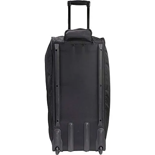 A.Saks Expandable 31in.Nylon Trolley Duffel in Black