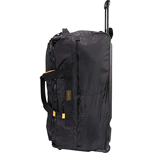 A.Saks Expandable 31in.Nylon Trolley Duffel in Black