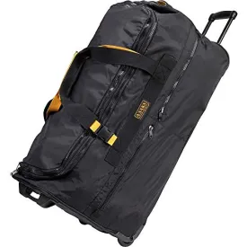 A.Saks Expandable 31in.Nylon Trolley Duffel in Black