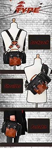 Attack on Titan schoolbag Eren cosplay backpack mechanical operator bag，Shoulder bag and backpack can be switched freely