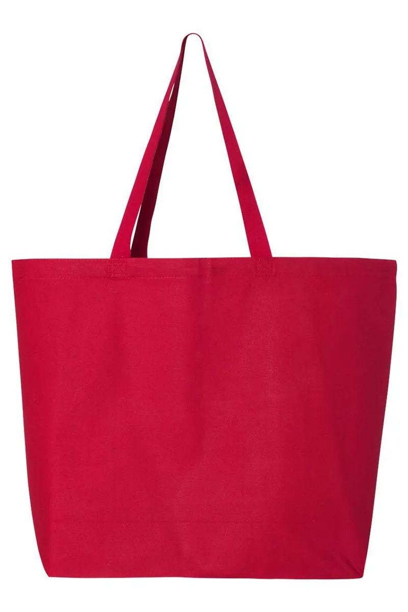 Black Vintage Teddy Bear Canvas Jumbo Tote