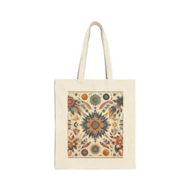 Boho minimal Cotton Canvas Tote Bag