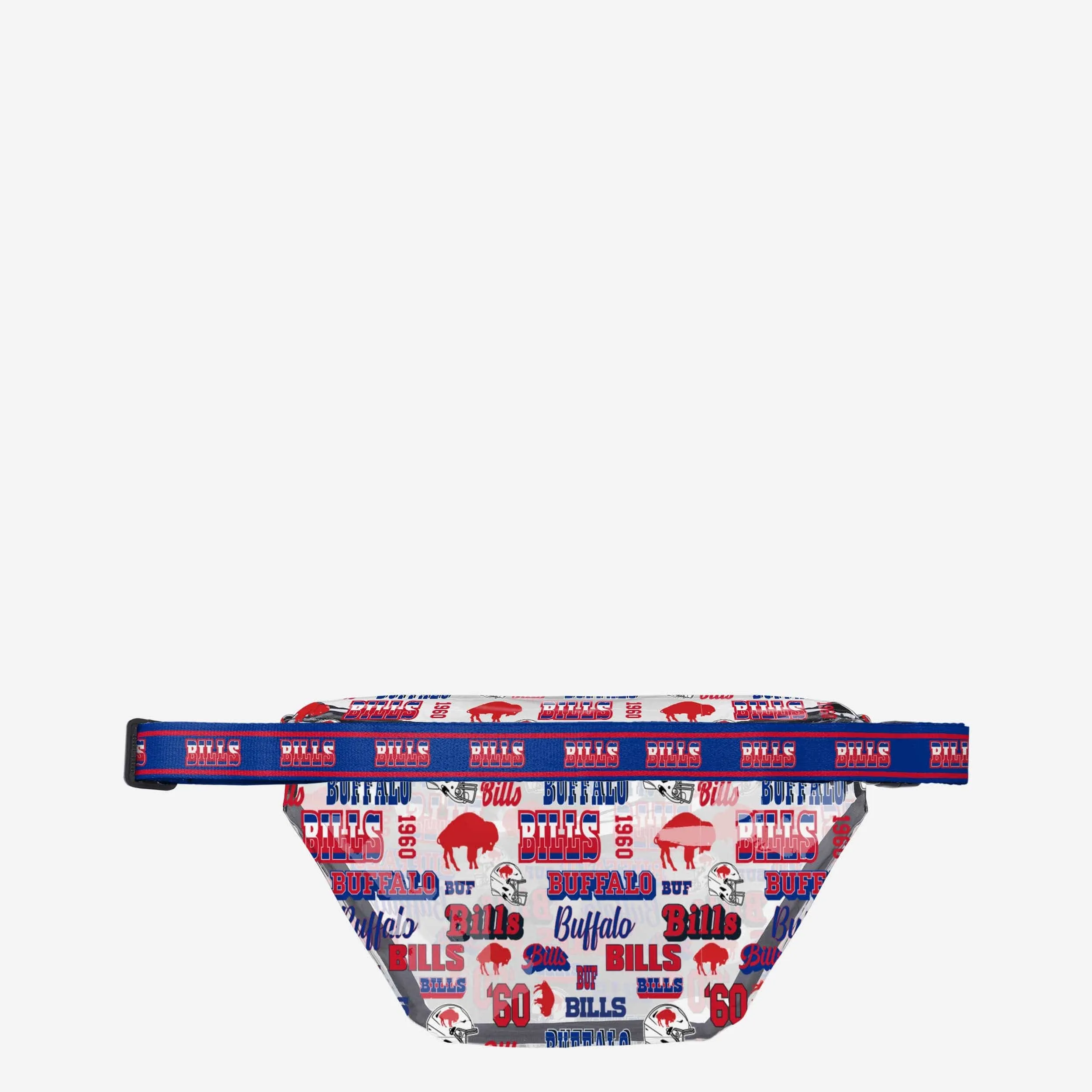 Buffalo Bills Repeat Retro Print Clear Fanny Pack