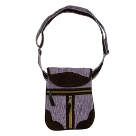 Chevron Canvas Crossbody Bag