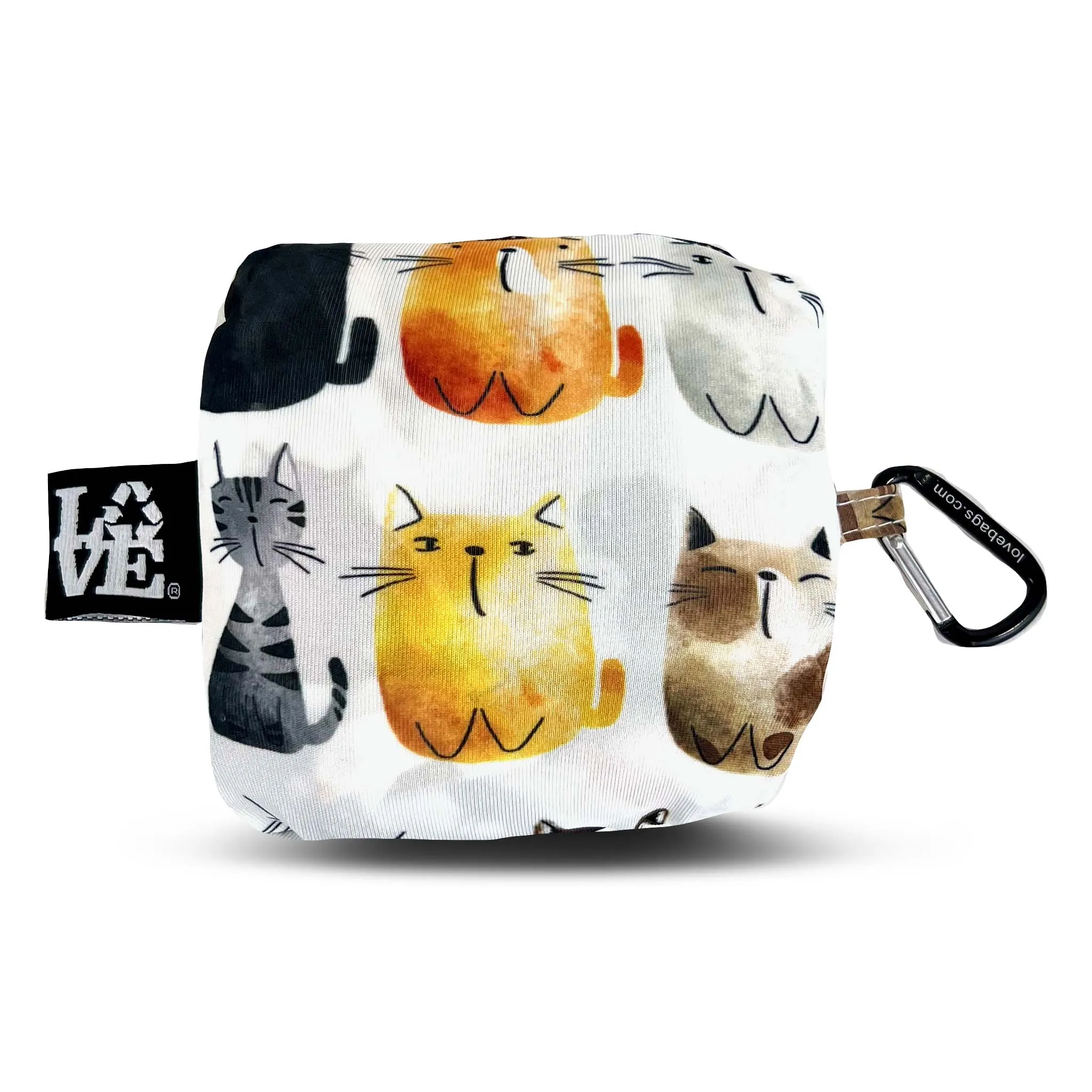 Crossbody Stash It Tote Bag  -  Cat's Meow (with extra long strap)