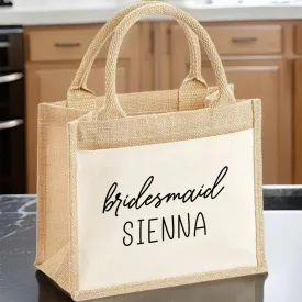 Custom Hen Do Canvas Bag - Bride & Bridesmaids - Elegant Souvenir
