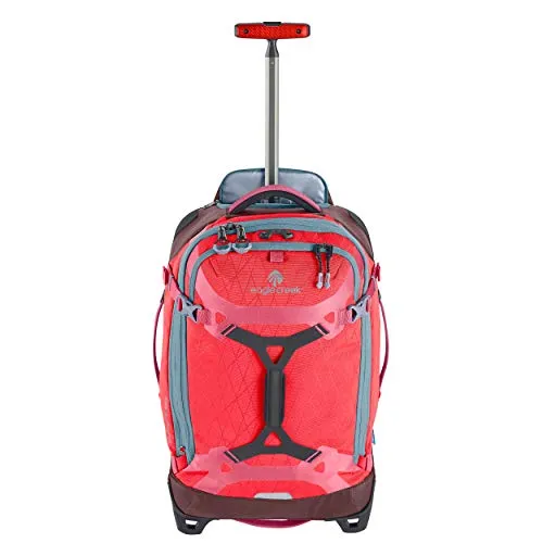 Eagle Creek Gear Warrior International Carry-On Rolling Duffel Bag, Coral Sunset