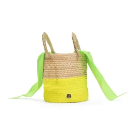 EXCLUSIVE NEON BUCKET YELLOW SHOULDER BAG