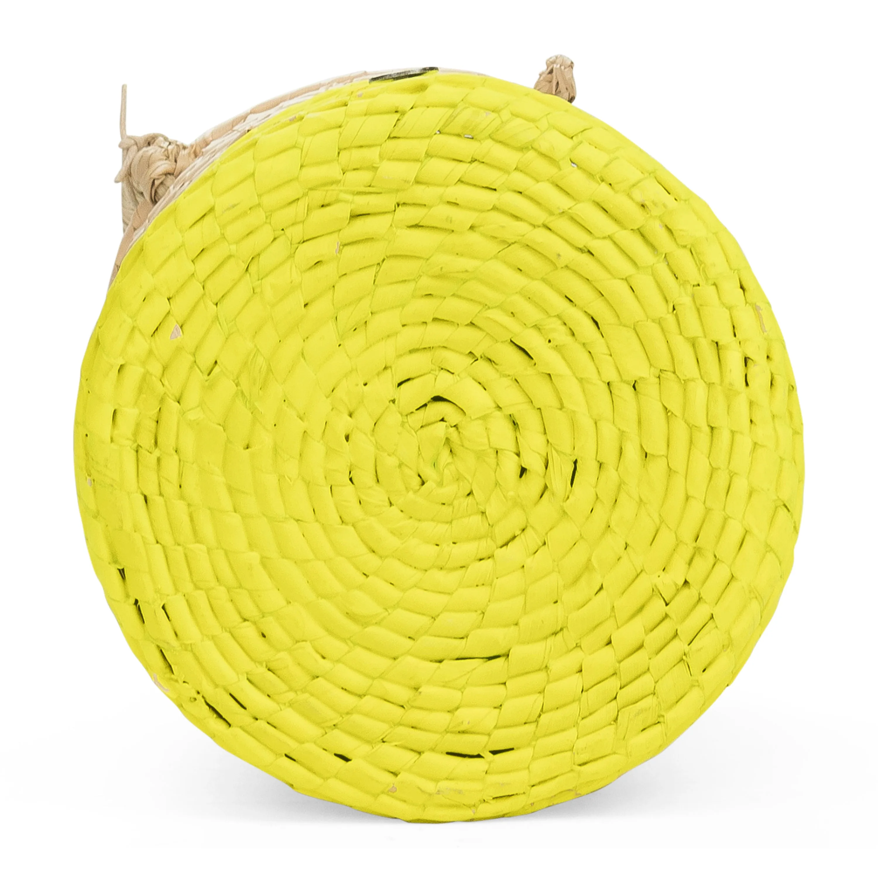 EXCLUSIVE NEON BUCKET YELLOW SHOULDER BAG