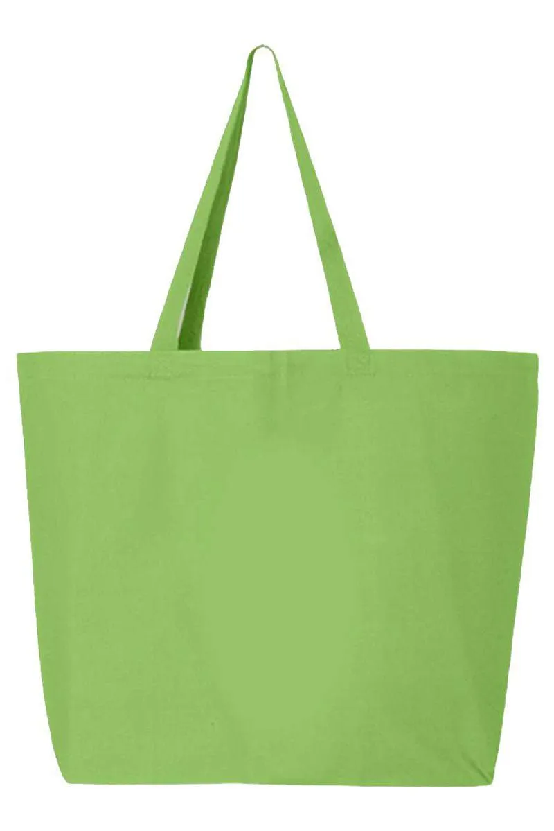 Faux Rhinestone Bass Canvas Jumbo Tote