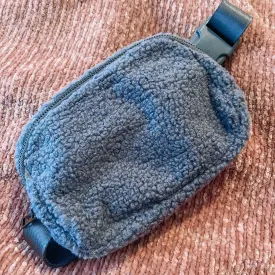 Gray Teddy Belt Bag