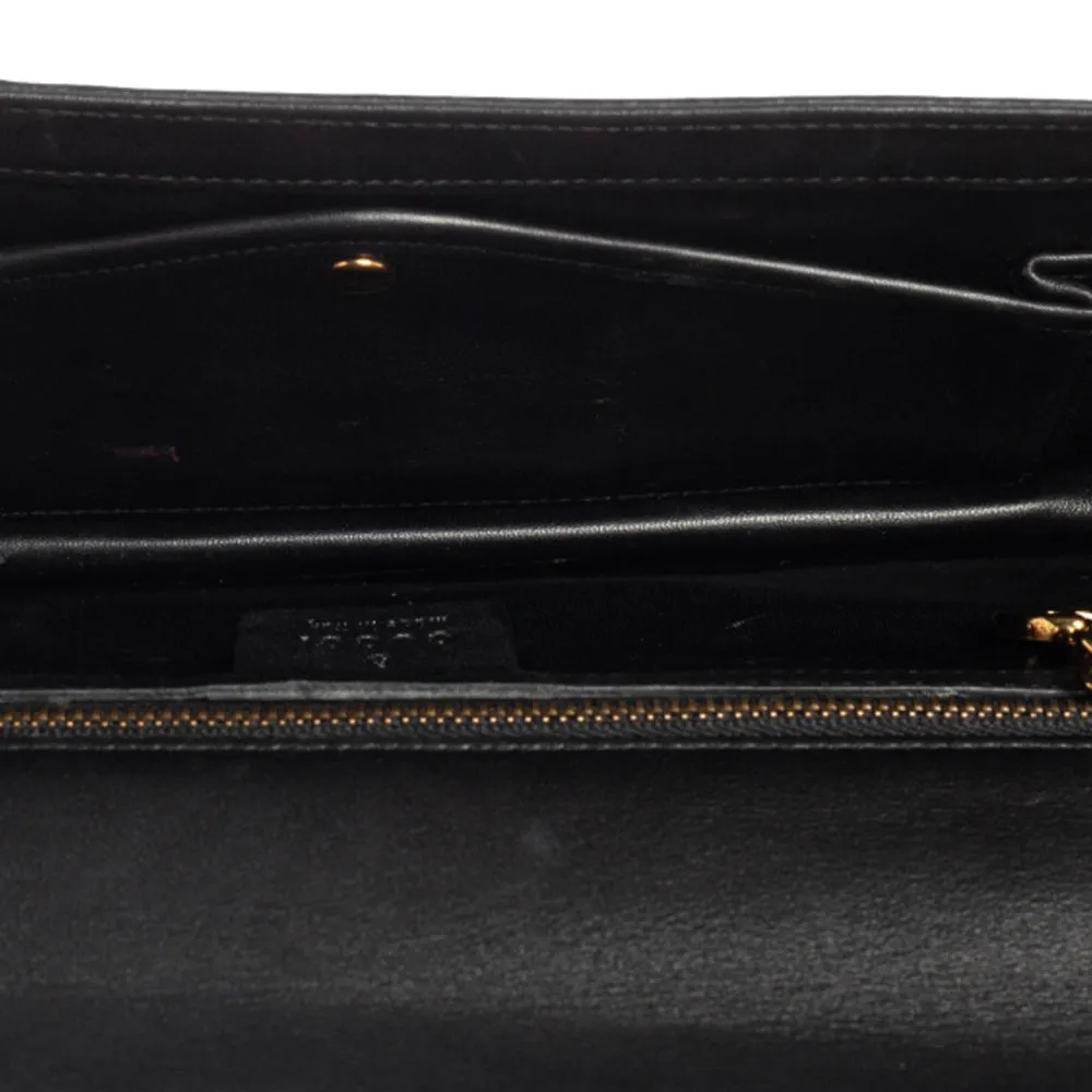 Gucci Iridescent Pink Crackled Leather 58 Clutch