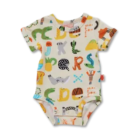 Halcyon Nights ABC Down Under Short Sleeve Bodysuit