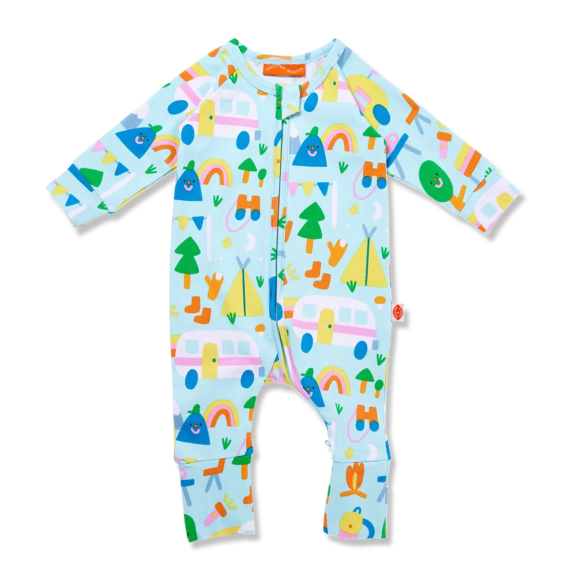 Halcyon Nights Happy Campers Long Sleeve Zipsuit