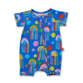 Halcyon Nights Here We Glow Short Sleeve Zip Suit