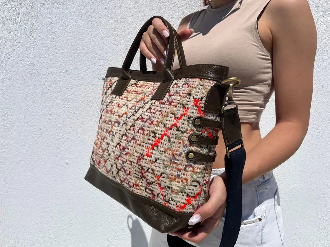 Handmade Kilim Tote Bag #47