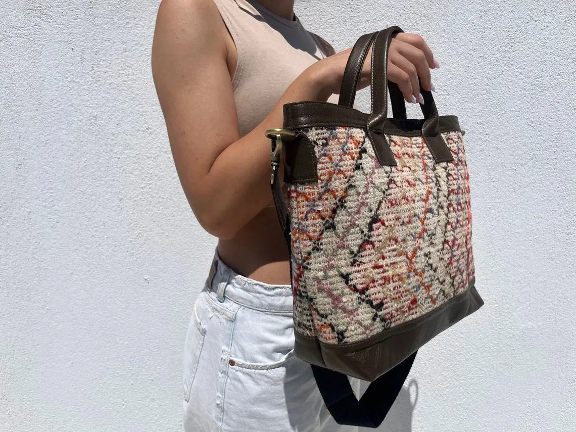Handmade Kilim Tote Bag #47