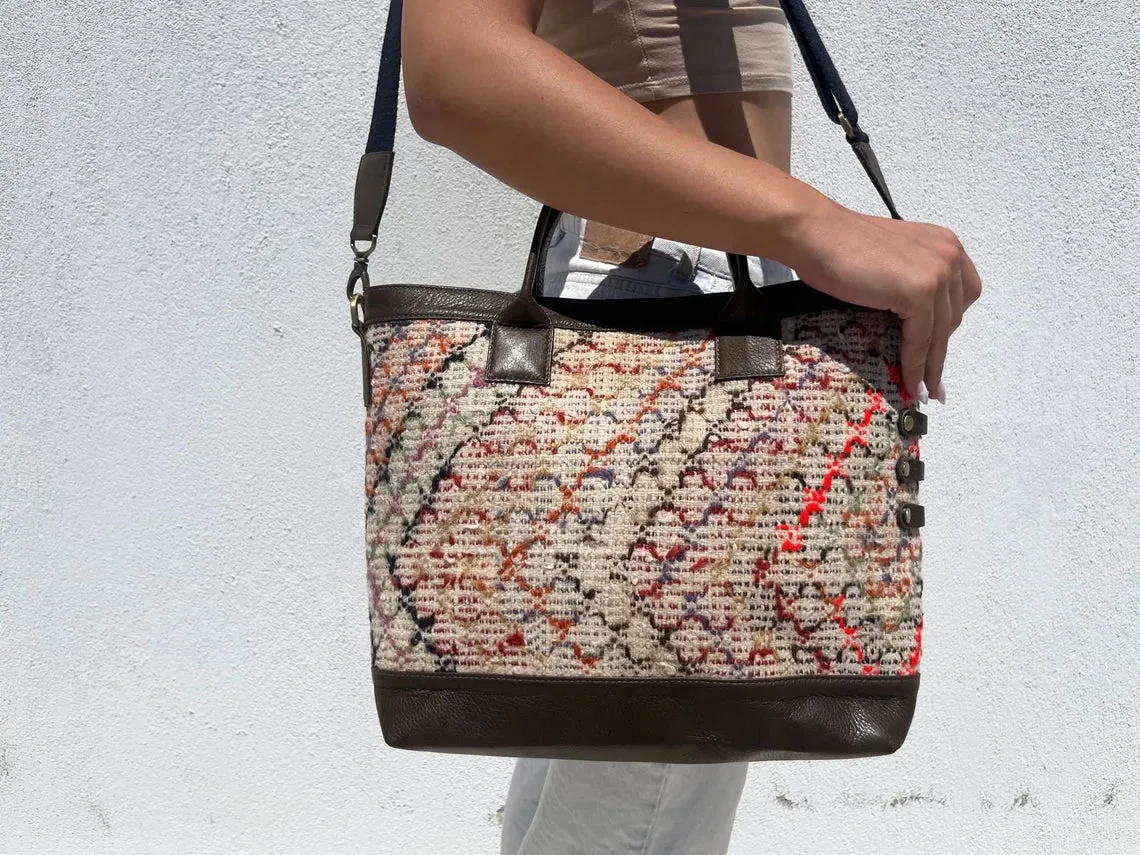 Handmade Kilim Tote Bag #47