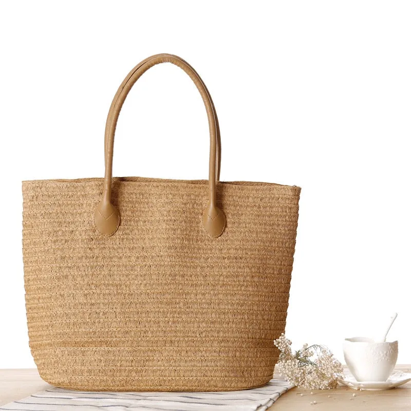 Handmade Summer Woven Straw Beach Bags