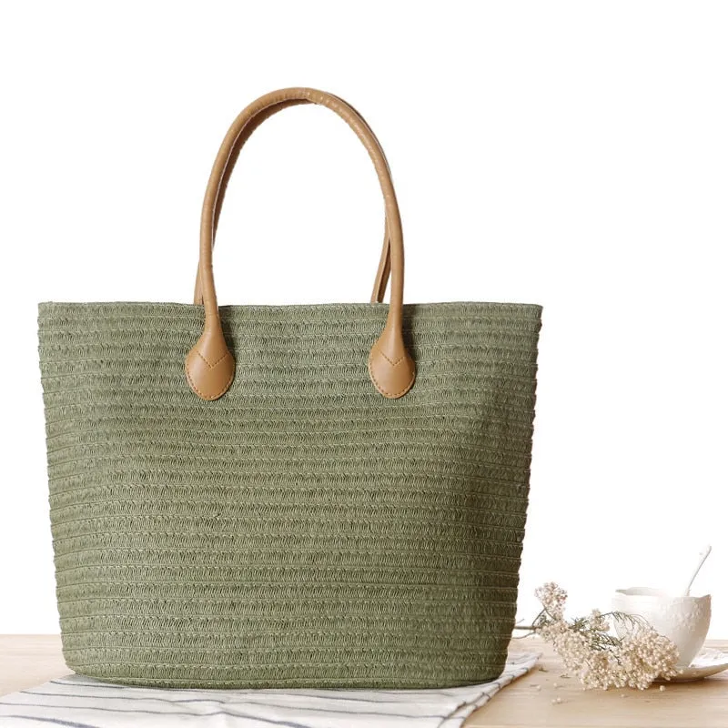 Handmade Summer Woven Straw Beach Bags