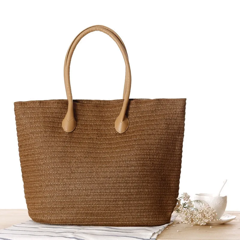 Handmade Summer Woven Straw Beach Bags