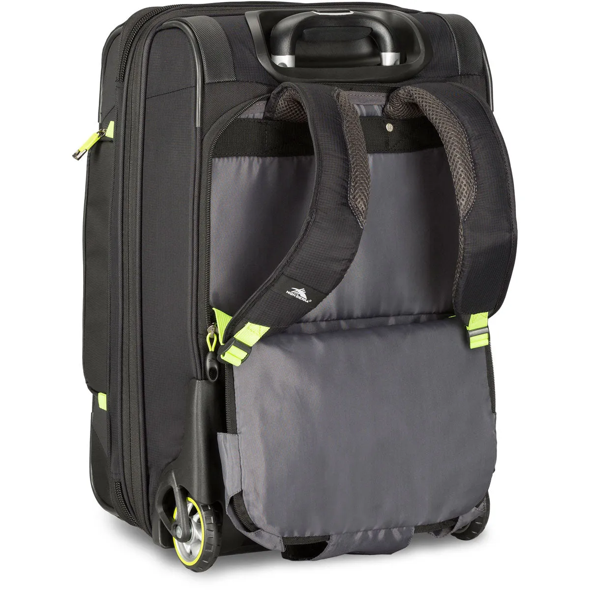 High Sierra At8 Carry On Wheeled Duffel Upright