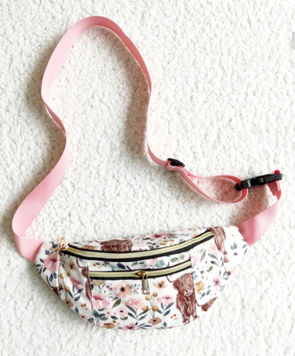 highland cow fanny pack