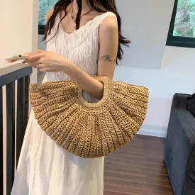 Lady Glams Moon Design Basket Shopper Bag - Your Stylish Summer Companion