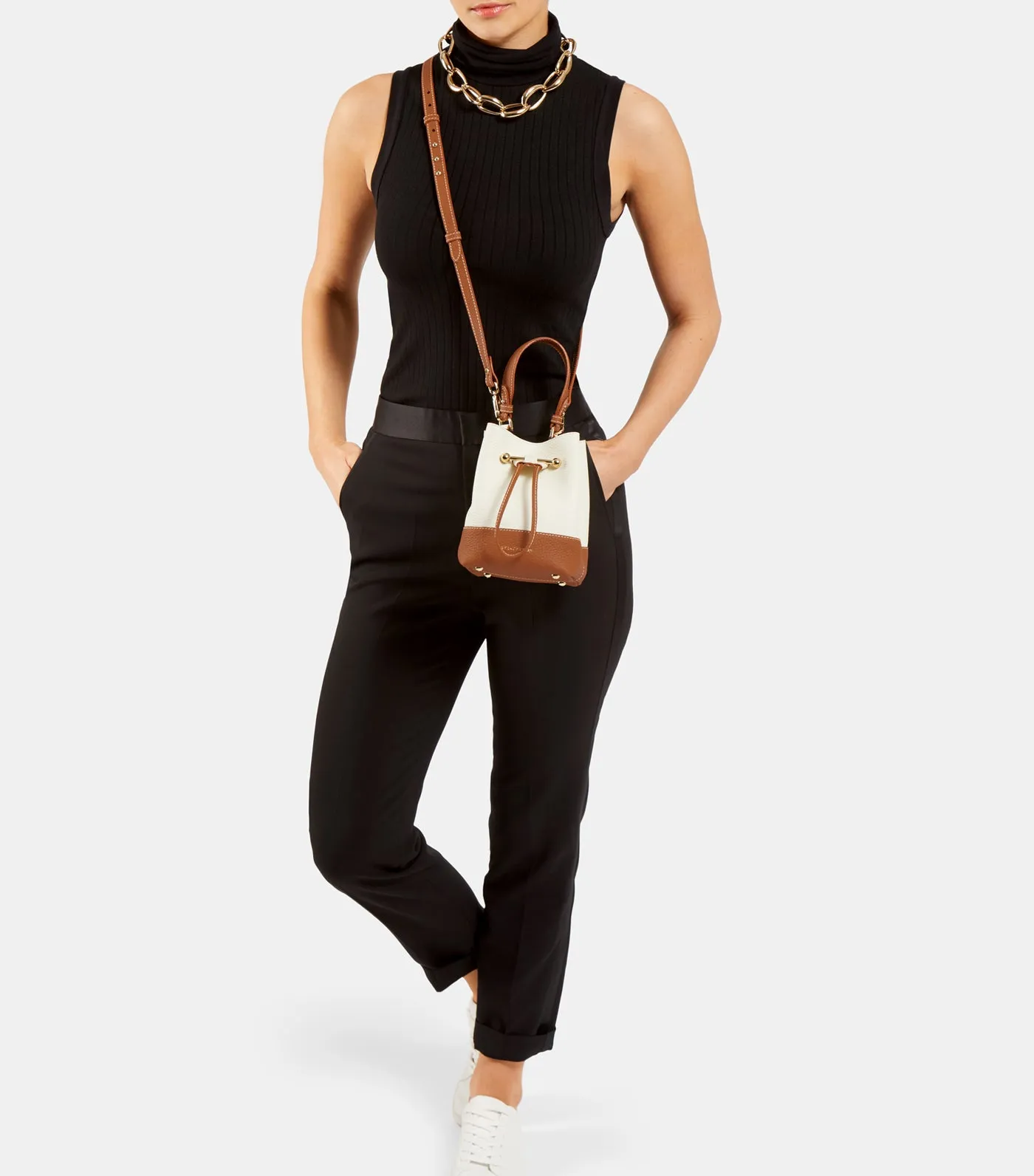 Lana Osette Bucket Bag Vanilla/Tan