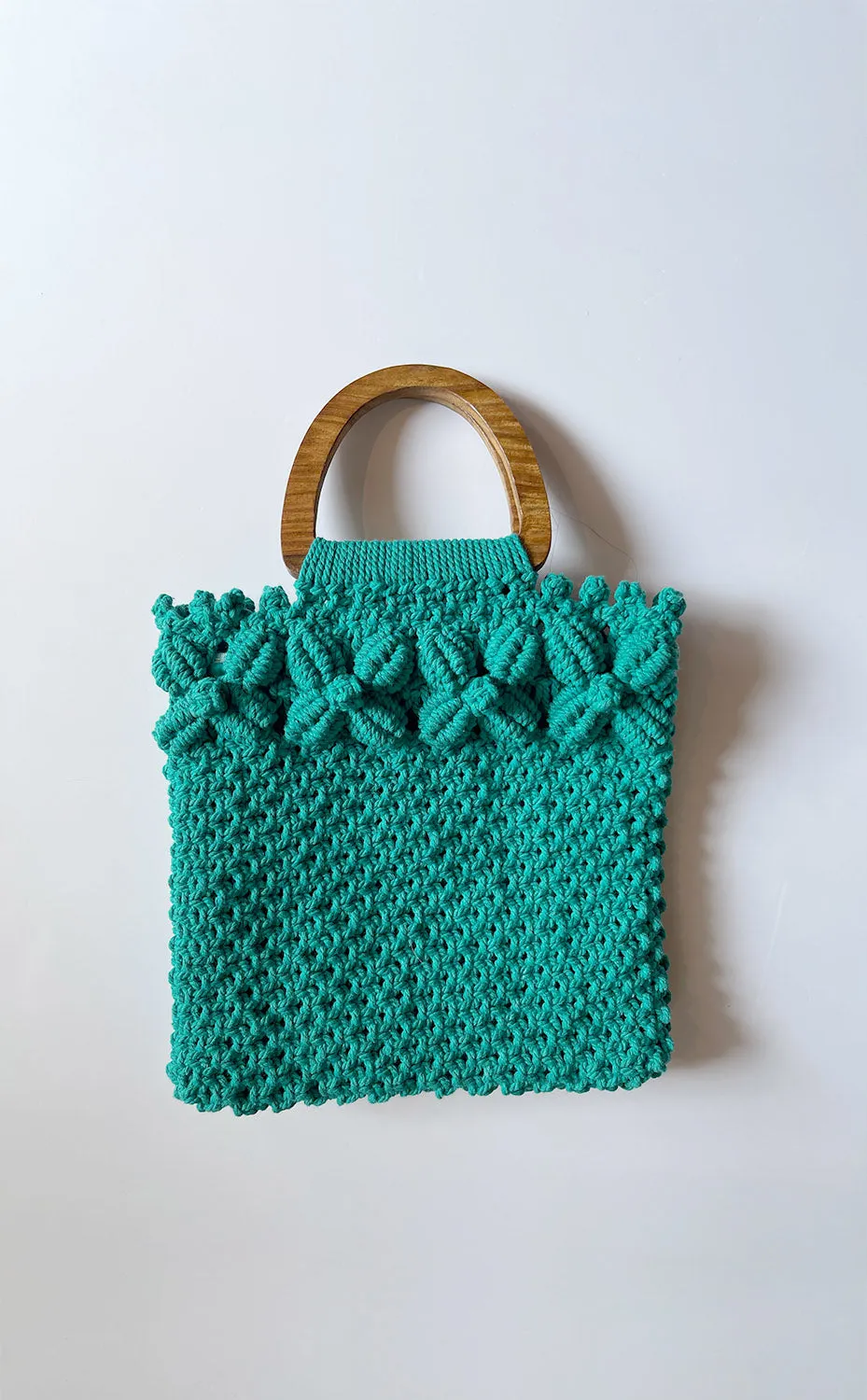 Macrame Bag - Teal