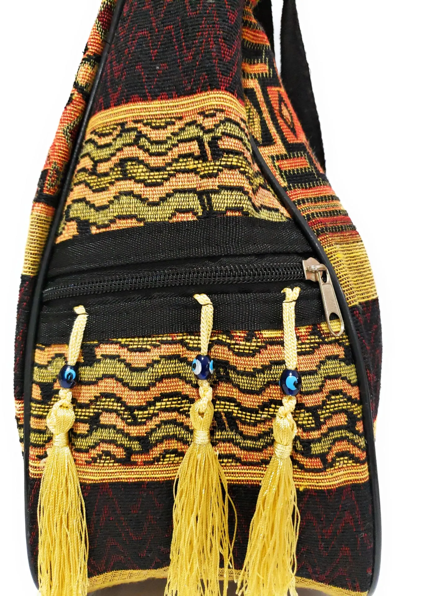 MariaKinz Handbag, Bohemian Style Woven Hobo Bag Convertible to Backpack with Adjustable Strap