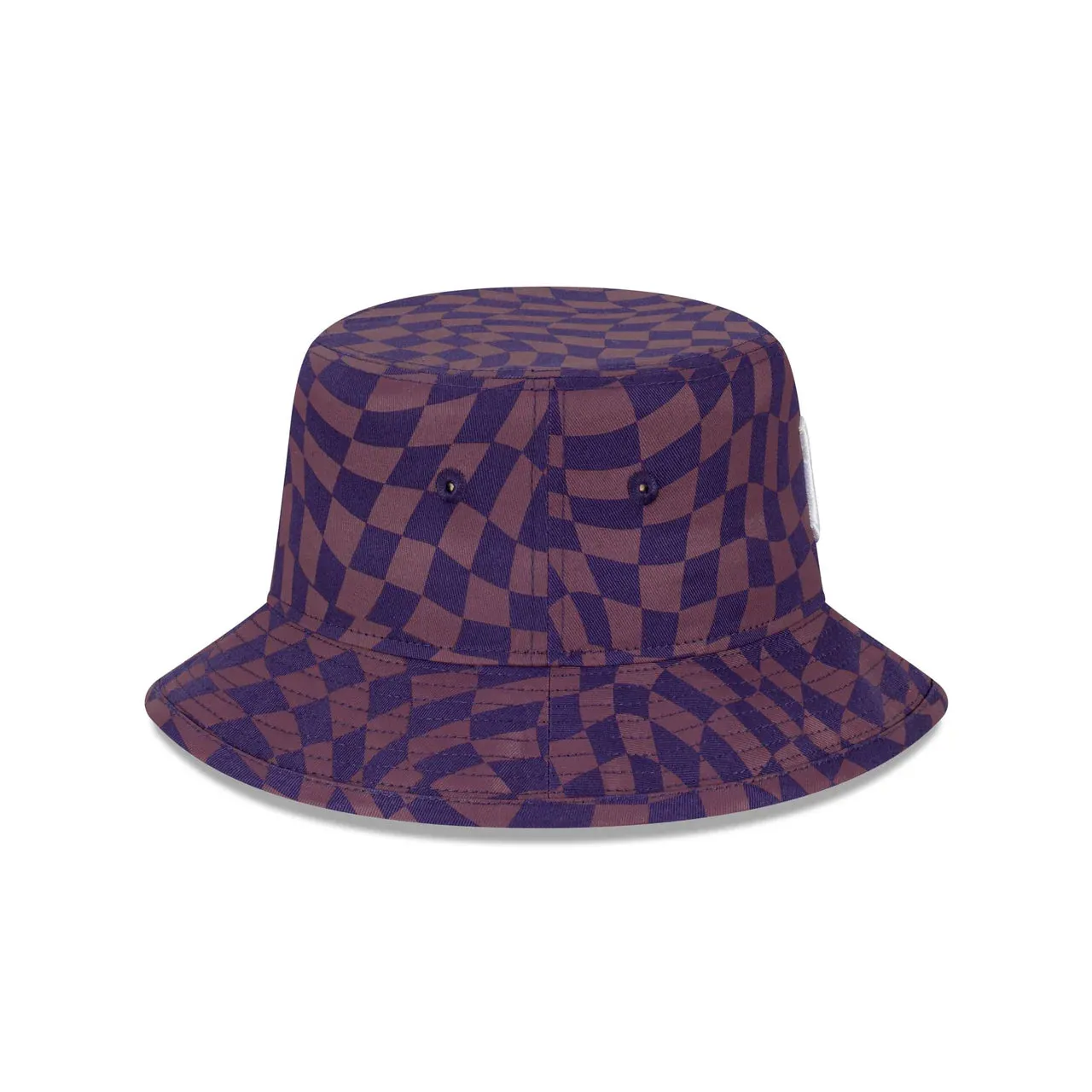 NY YANKEES WARP CHECK BUCKET HAT PURPLE DUST
