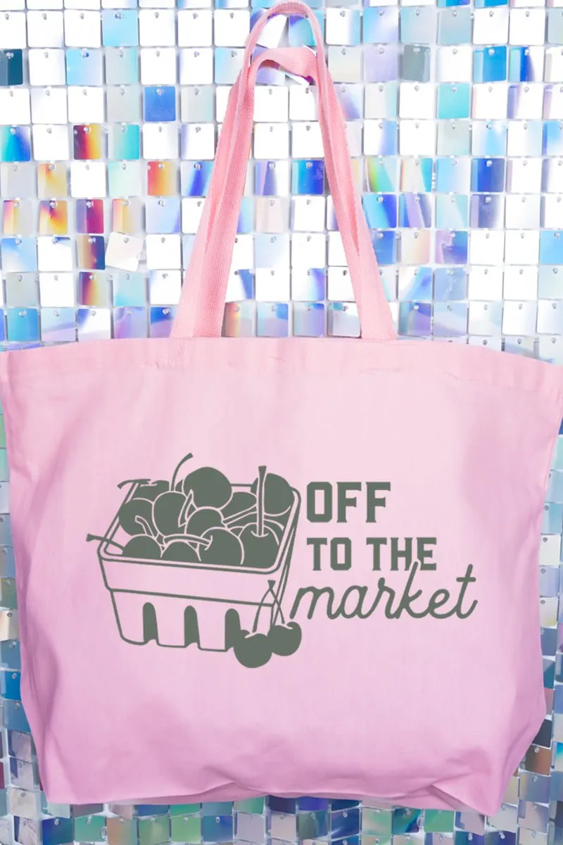 Off To The Market Jumbo Tote