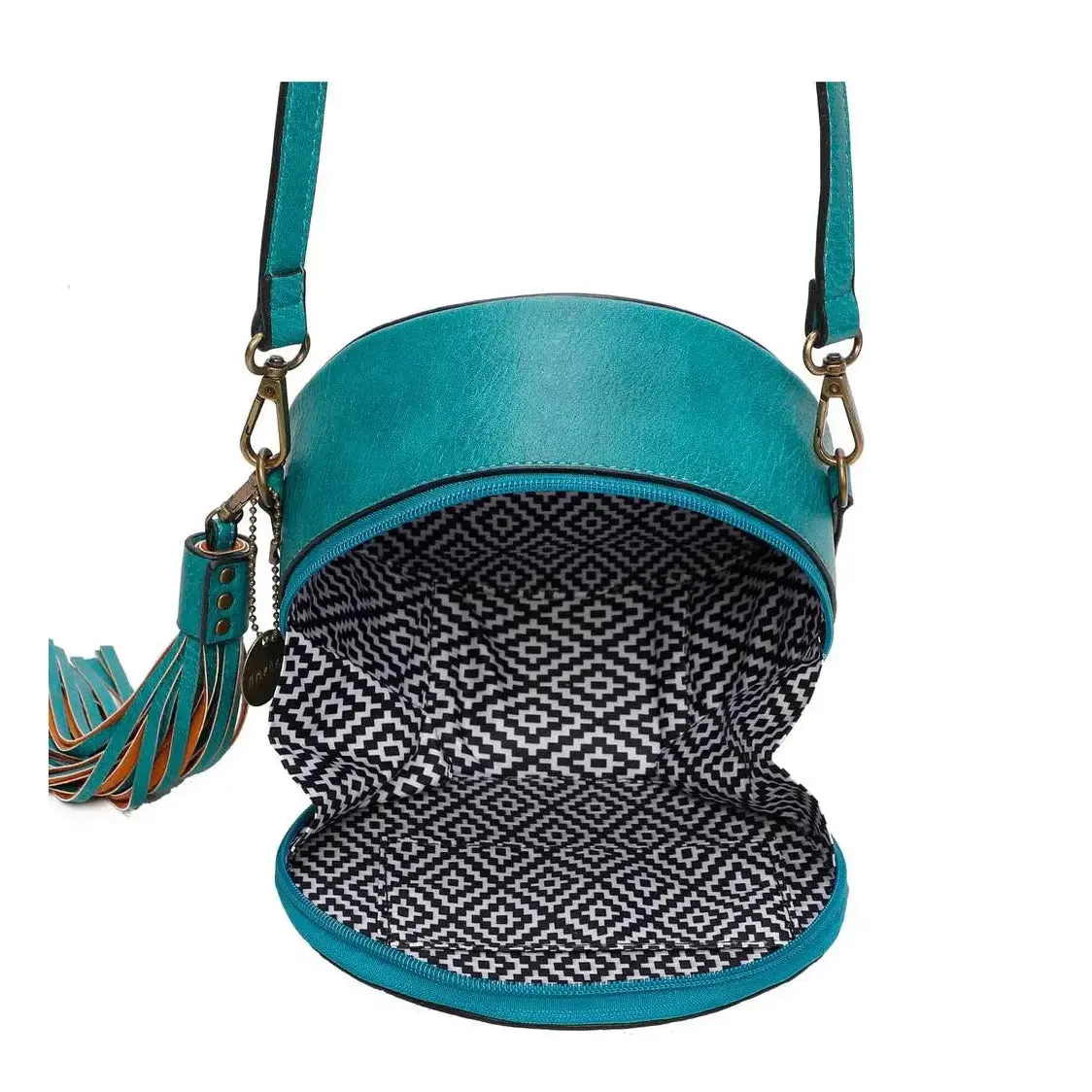 Round Crossbody Teal*