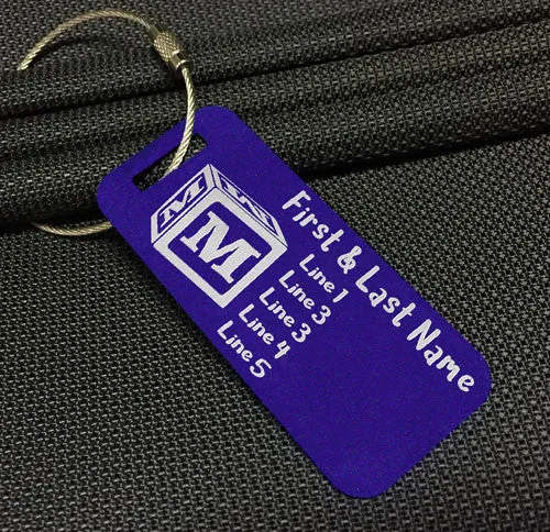 Small Custom Metal Travel Tag