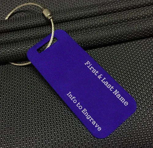 Small Custom Metal Travel Tag