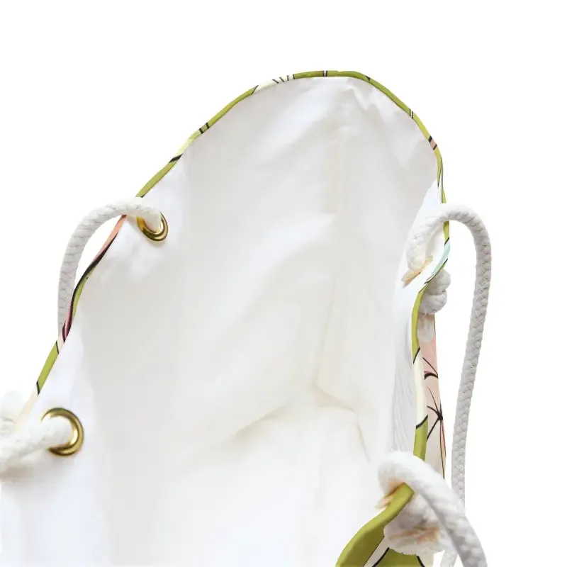 Stylish Birds Green Polyester Weekender Bag