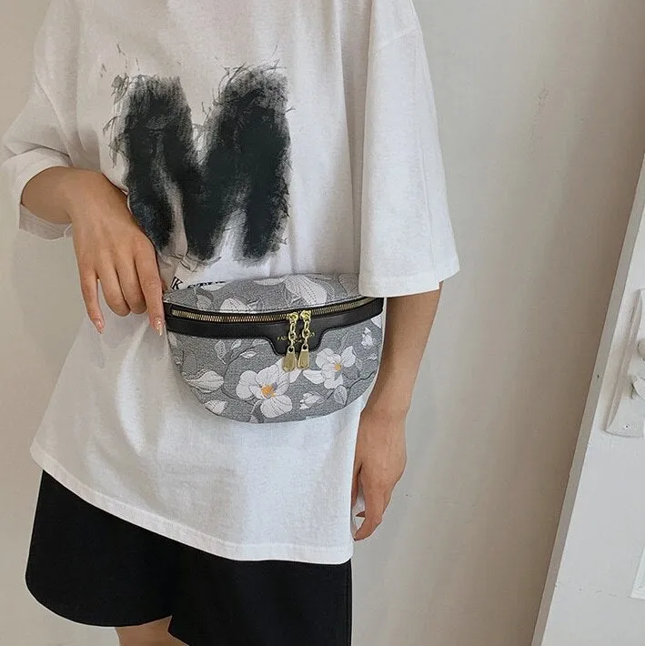 The Spring Floral Fanny Pack Crossbody Bags for Women