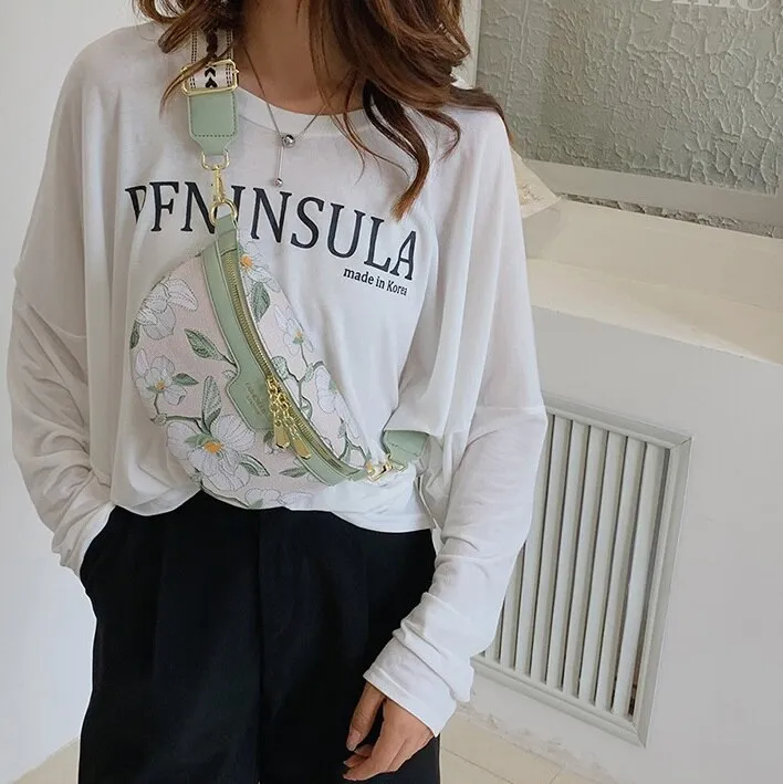 The Spring Floral Fanny Pack Crossbody Bags for Women