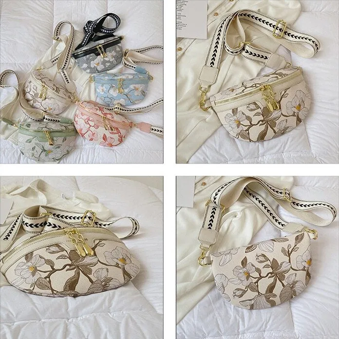 The Spring Floral Fanny Pack Crossbody Bags for Women