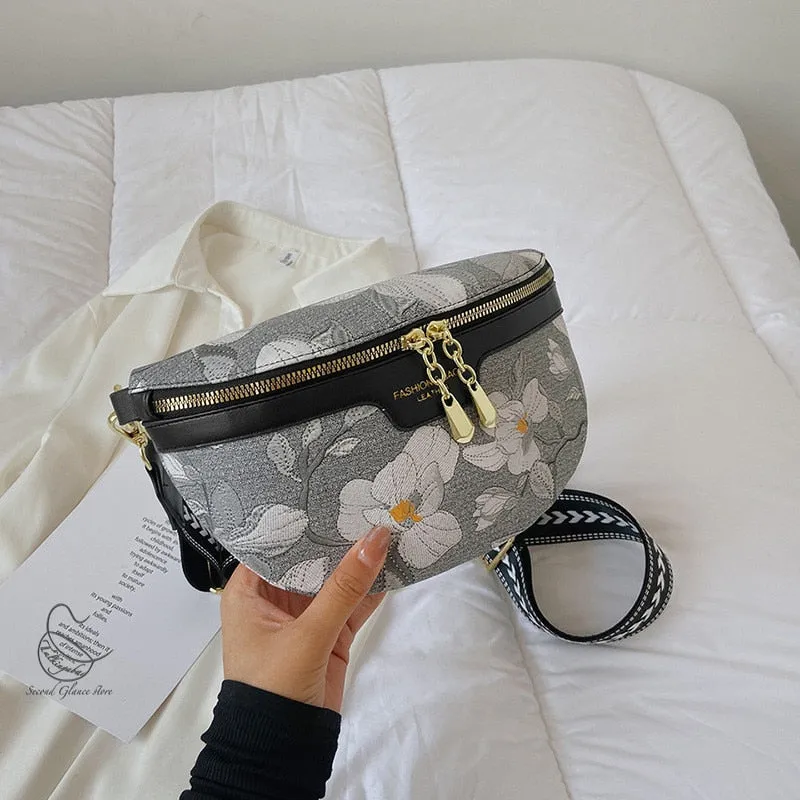 The Spring Floral Fanny Pack Crossbody Bags for Women