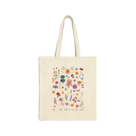 Wild Joy Cotton Canvas Tote Bag