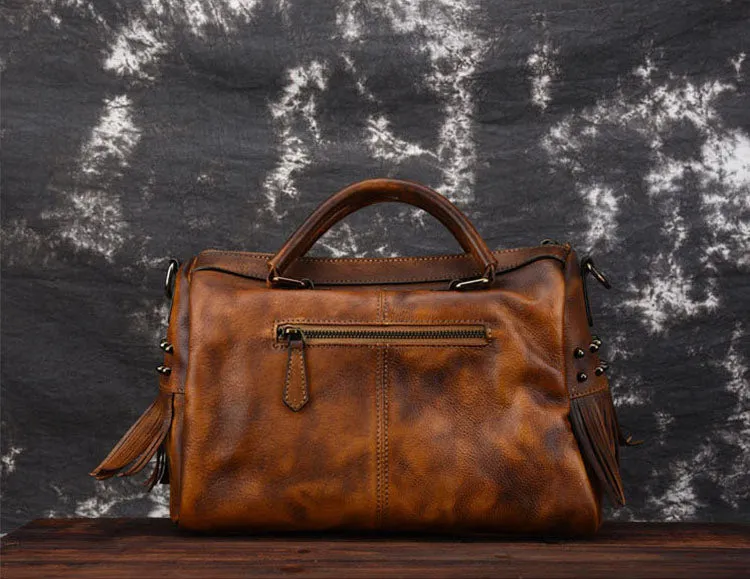 Womens Western Woven Leather Crossbody Purse Leather Handbags For Women