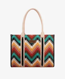 Wrangler Southwestern Pattern Large Concealed Carry Wide Tote
